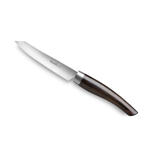 Nesmuk Soul 3.0 Coltello da ufficio/da sbucciatura, 90 mm, ghiera in acciaio inossidabile, manico in grenadillo, 1 pz.