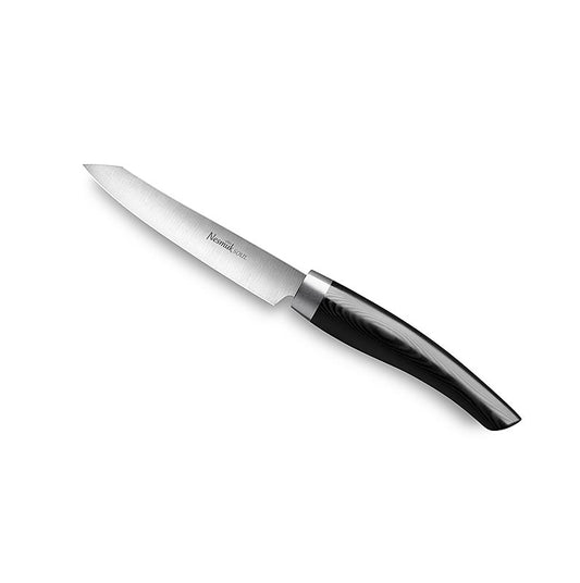 Nesmuk Soul 3.0 Coltello da ufficio/da sbucciatura, 90 mm, ghiera in acciaio inossidabile, manico in micarta nera, 1 pz.