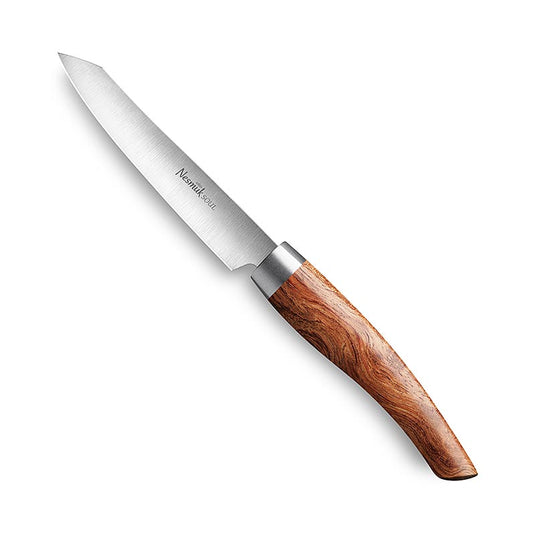 Nesmuk Soul 3.0 Coltello da ufficio/da sbucciatura, 90 mm, ghiera in acciaio inossidabile, manico in palissandro africano, 1 pz.