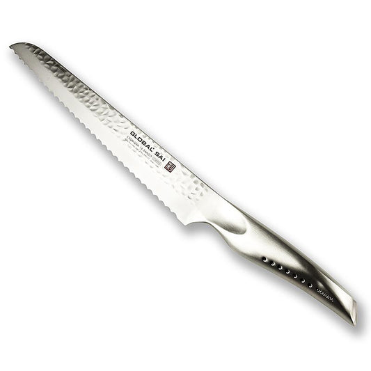Global SAI-05 Couteau à pain, design martelé, 23cm, 1 pc