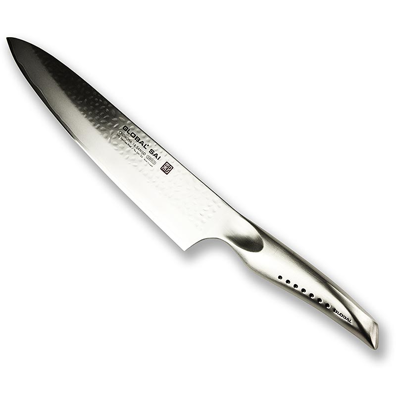 Coltello da arrosto Global SAI-06, finitura martellata, 25 cm, 1 pz.
