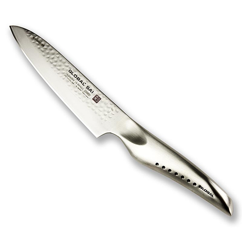 Coltello da cucina Global SAI-M01, finitura martellata, 14 cm, 1 pz.