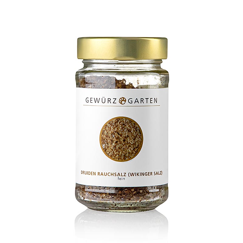 Druiden Rauchsalz (Wikinger Salz), premium - super intensiv, fein, mit Wacholderrauch, 200 g