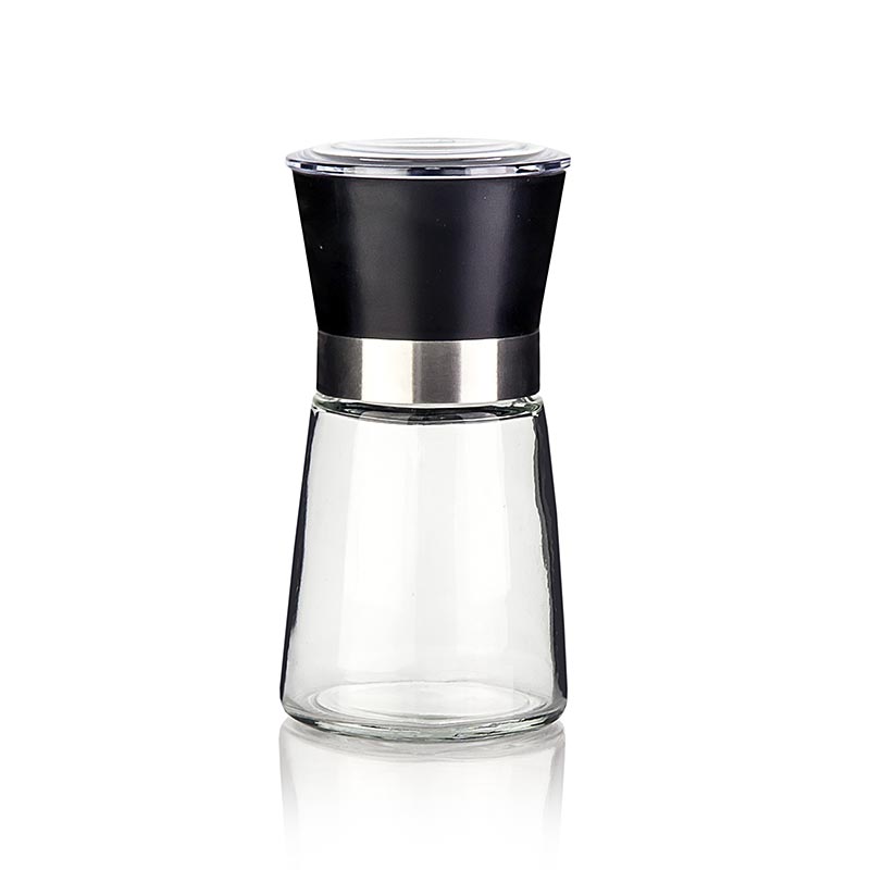 Salz - /Pfeffermühle, Keramikmahlwerk, Glasbehälter, Edelstahlzwinge, 1 St | Non Food / Hardware / Grillzubehör | thungourmet