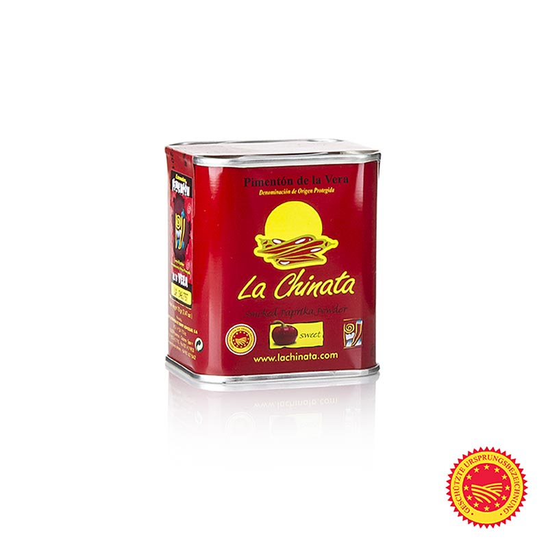 Paprikapulver - Pimenton de la Vera DOP/g.U., geräuchert, süß, la Chinata, 70 g