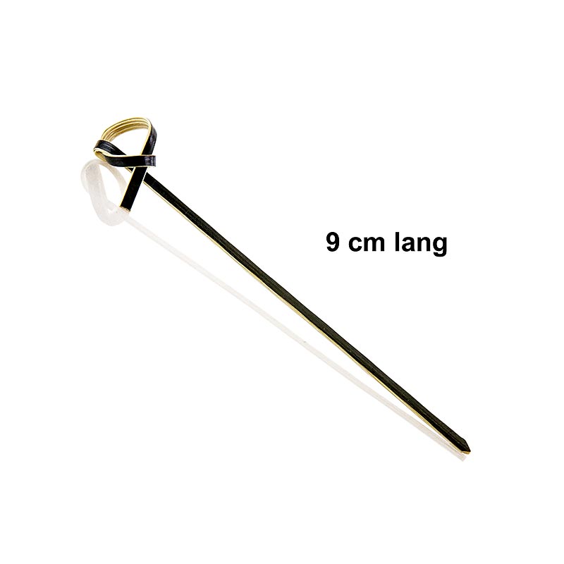Franz Mensch - Bambus-Spieße, mit Knotenende, schwarz, 9cm, 250 St