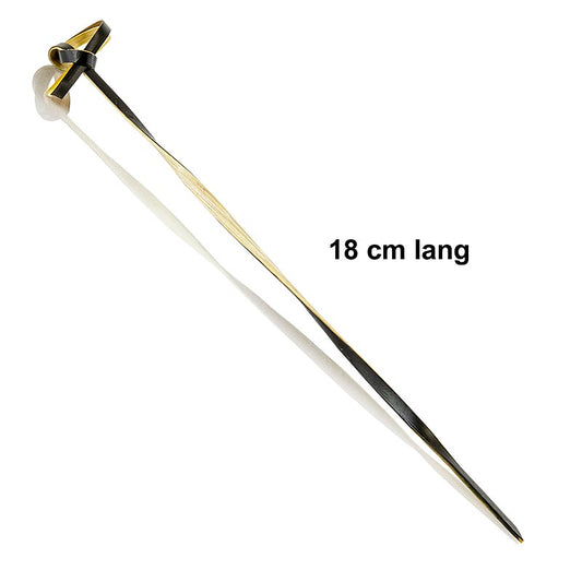 Franz Mensch - Brochettes en bambou, avec extrémité nouée, tournées, noires, 18 cm, 250 pièces