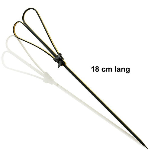 Franz Mensch - Bambus-Spieße, mit Herz, schwarz, 18cm, 100 St