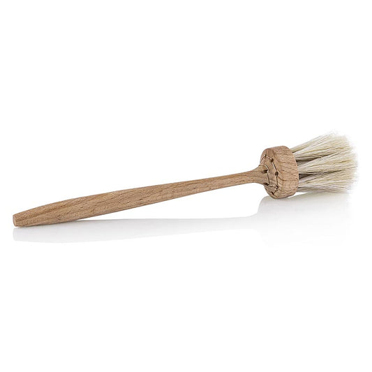 Pinceau à pâtisserie, bois de hêtre huilé, crin de cheval, fait main, 1 pce