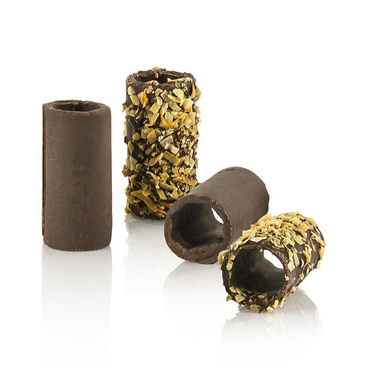 Mini cannelés chocolat et coco, noir, 2cm Ø, 5cm long, Pidy, 935 g, 110 Pcs