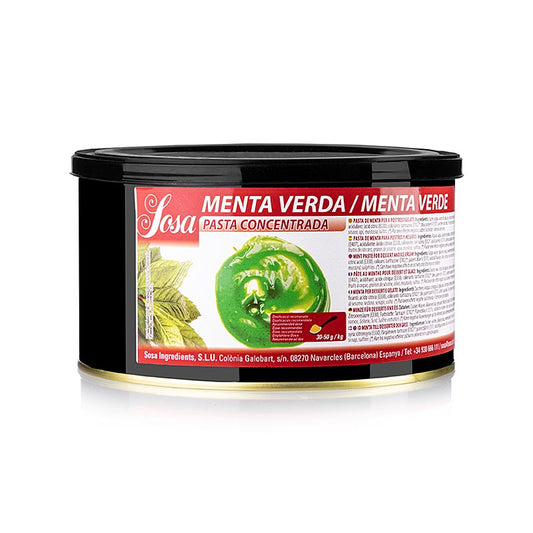 Sosa Paste - Minz, grün, aromatisiert, 1,5 kg