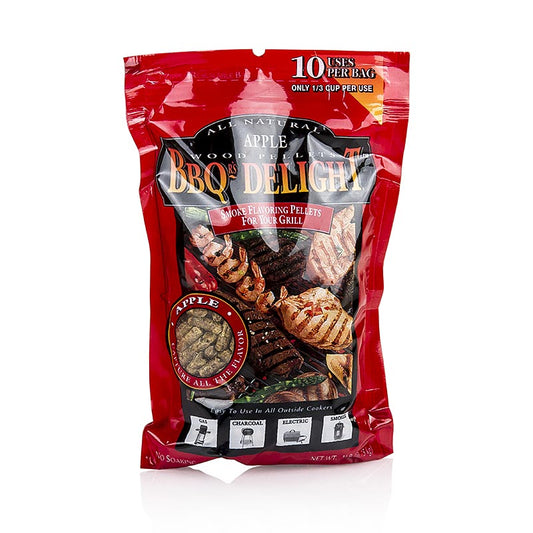 Grill BBQ - Pellet per affumicatura in legno di mela, 450 g