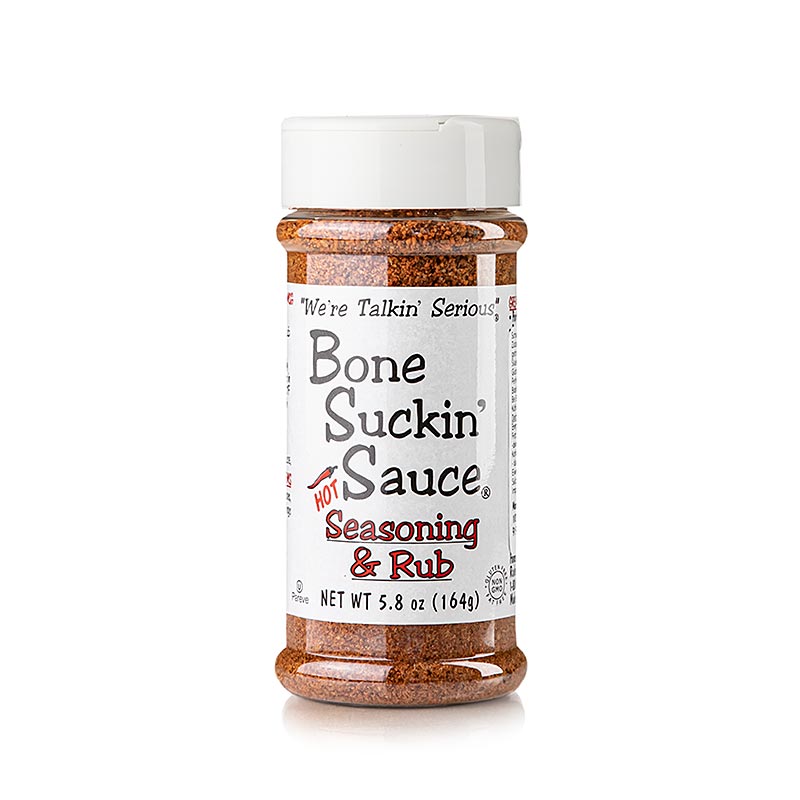 Bone Suckin' Hot Seasoning & Rub', préparation d'épices pour BBQ, épicé, Ford's Food, 164 g