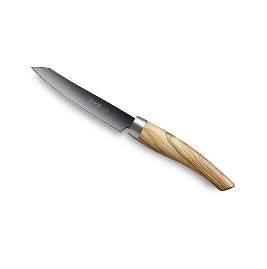 Nesmuk Janus 5.0 Coltello da ufficio e da sbucciatura, 90 mm, manico in legno d'ulivo, 1 pz.