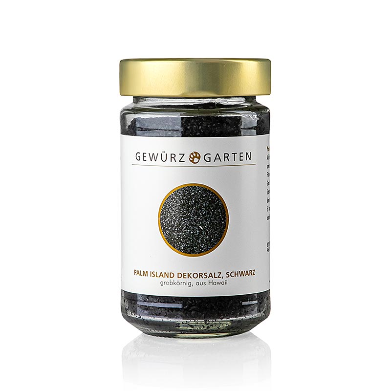 Jardin d'épices Palm IslandSel, sel décoratif au charbon actif, gros grains, Hawaii, 220 g