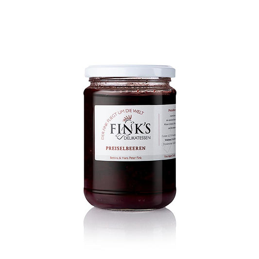 Fink's Delikatessen - Mirtilli rossi, sciroppati, 400 g