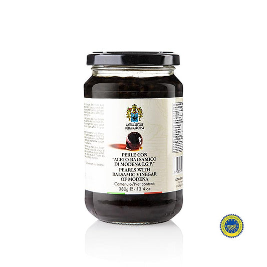 Caviale stagionato "Aceto Balsamico IGP", perle di 3-5 mm, sfere, Terra del Tuono, 380 g