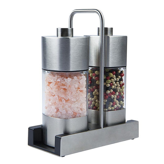 Ensemble Wiberg avec Sel et à poivre 140/65 g, avec mécanisme de broyage en céramique, 16,8 cm, 205 g, 2 pièces