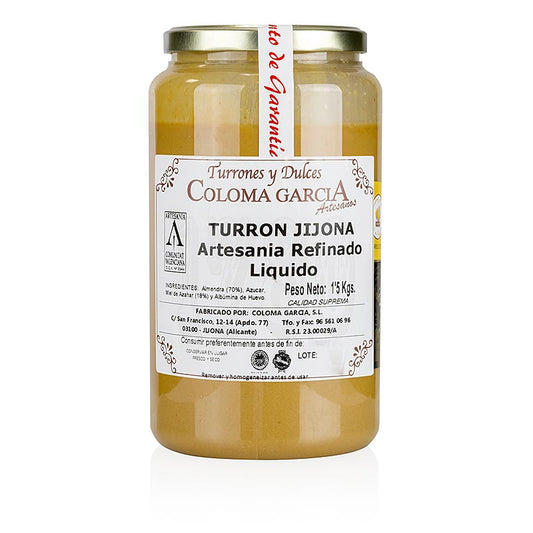 Spanische Turron - aus Mandeln, flüssig, "Turron Liquido de Jijona", 1,5 kg