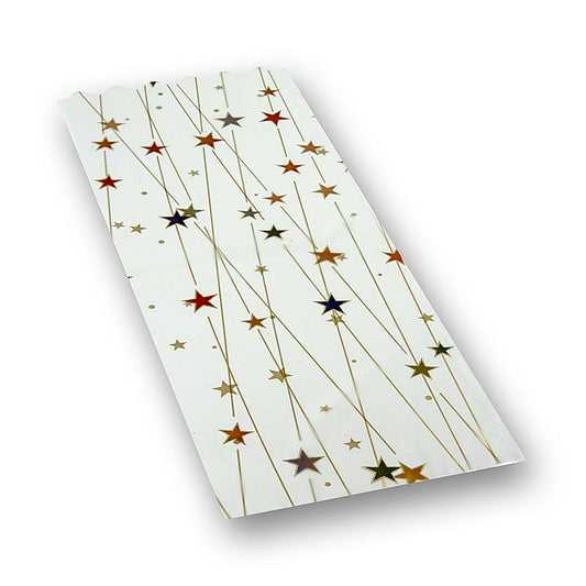 Sacchetto per bottiglie "Stellina", trasparente, 500x180mm, 1 pz.