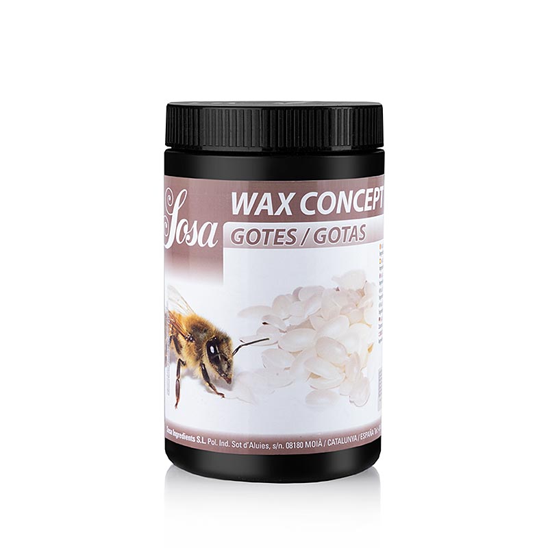 Sosa - Wax Concept, Bienenwachs Tropfen zum Öl und Fettbinden, 500 g