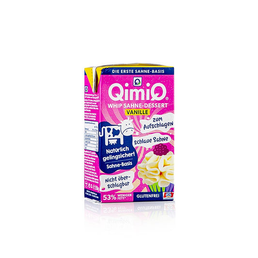 QimiQ Whip Vanille, crème dessert à fouetter à froid, 17 % Lipides, 250 g