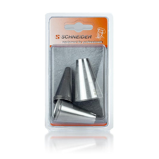 Set di beccucci per sacchetti, a foro, in acciaio inox, 6 pezzi.