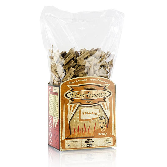 Axtschlag - Grill BBQ - Trucioli per affumicatura in legno di quercia da whisky, 1 kg