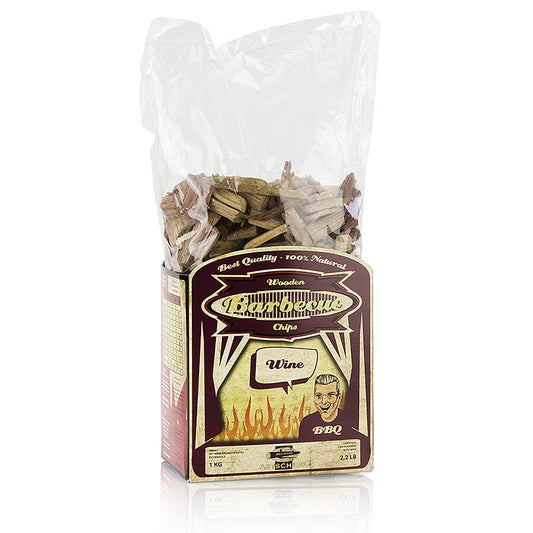 Axtschlag - Grill BBQ - Trucioli per affumicatura di legno di quercia da vino rosso, 1 kg