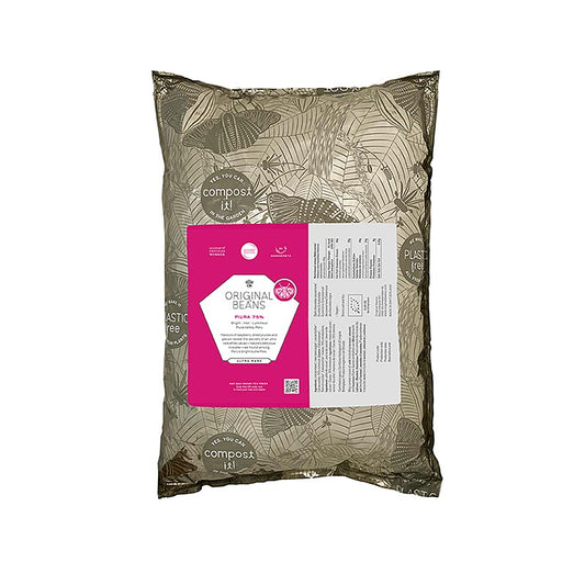 Piura Porcelana Peru, 75%, Couverture amère, Callets, Original Beans, BIO, 2 kg
