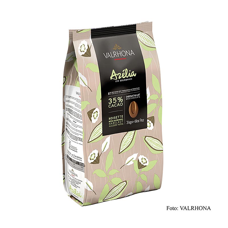 Valrhona Azélia, couverture aux noisettes, 35%, Callets, 3 kg