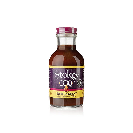 Salsa barbecue Stokes, dolce e densa, con rafano, 250 ml