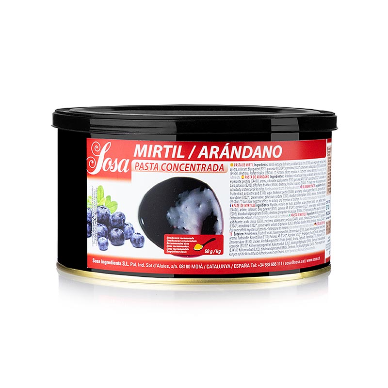 Pâte Sosa - Myrtille, 1,5 kg