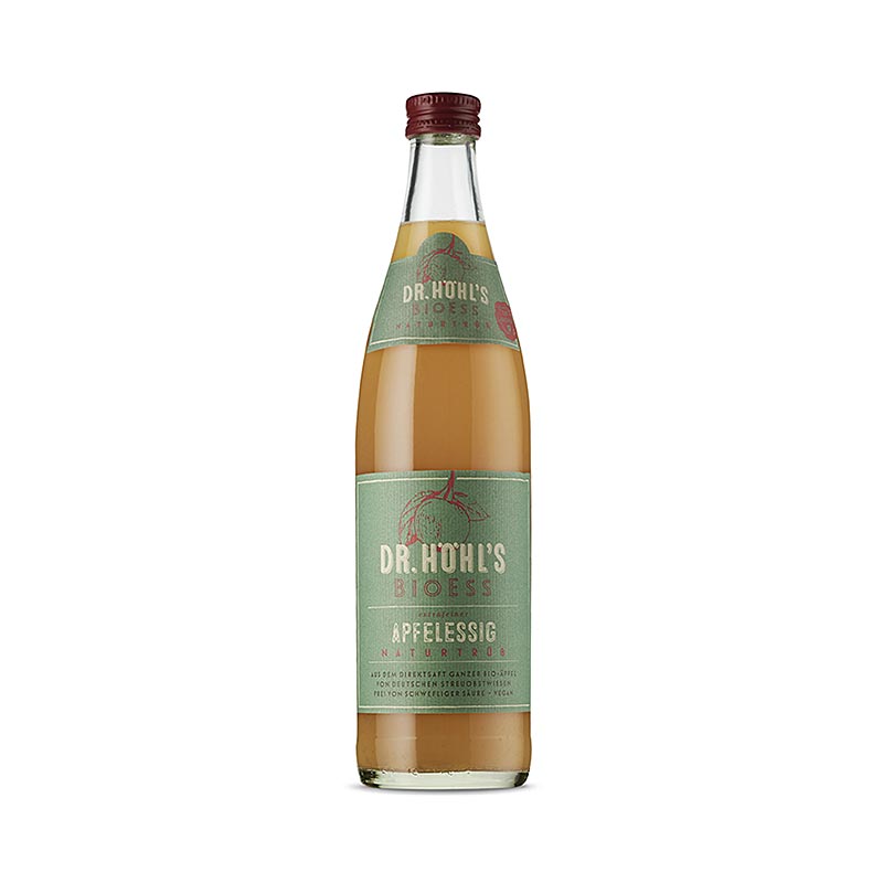 Vinaigre de pomme, Dr. HÖHL´S BioEss, naturellement trouble, végétalien, 5 % d'acidité, BIO, 500 ml