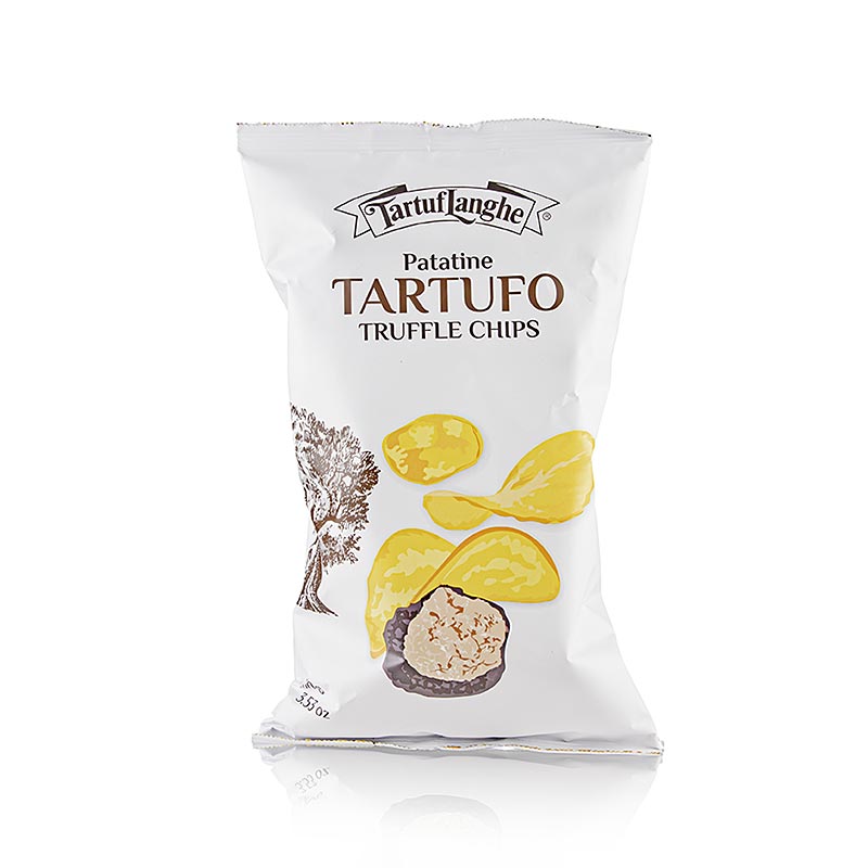Chips de truffes Tartuflanghe, chips de pommes de terre à la truffe d'été (tuber aestivum), 100 g