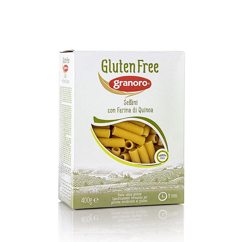 Granoro Sedani, con quinoa, senza glutine, n. 476, 4,8 kg, 12 confezioni da 400 g
