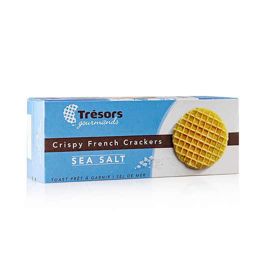 Pâtisserie des Flandres - Barsnack Tresors - Mini-gaufrettes croustillantes à la française au sel de mer, 95 g