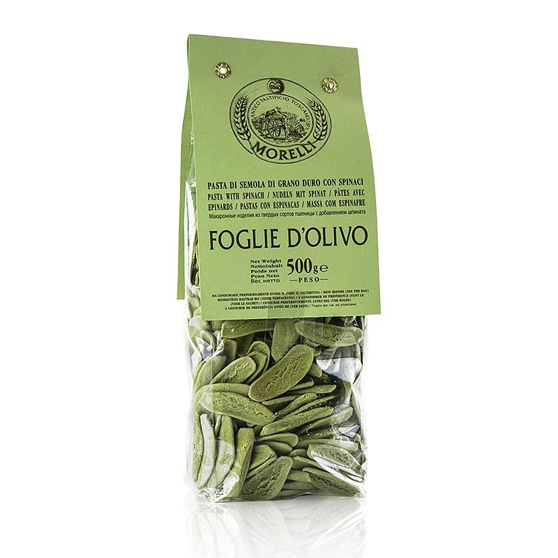 Morelli 1860 Foglie d´olivio, mit Spinat, 500 g | Nudeln, Nudel - Produkte, frisch/getrocknet | thungourmet