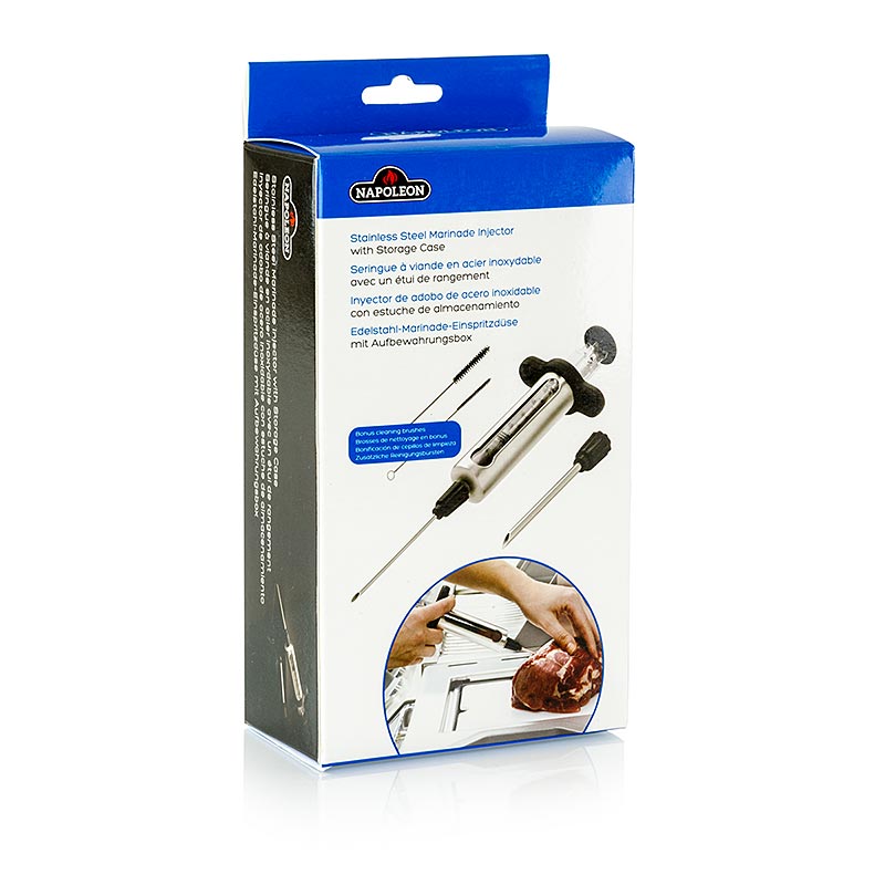Accessoires pour barbecue Napoléon - Injecteur de marinade, acier inoxydable (seringue à marinade), 1 pc