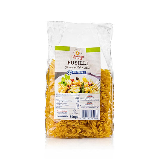 Fusilli à la farine de maïs, Sans gluten al dente, parfaits pour divers plats