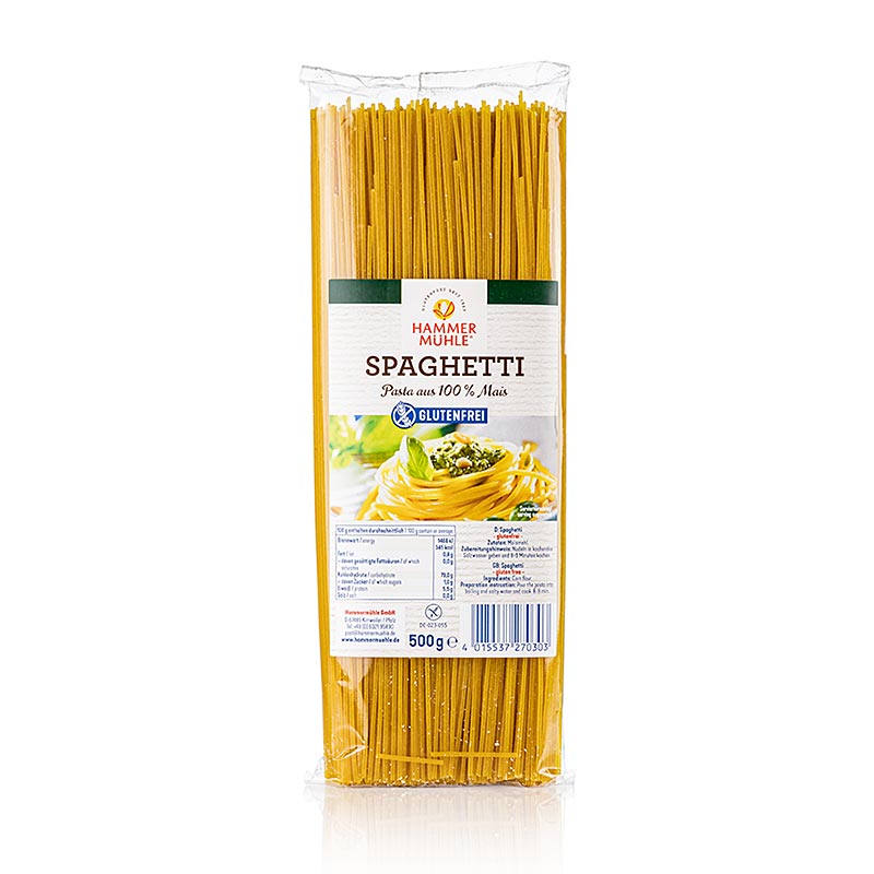 Hammermühle - Spaghetti aus Mais, glutenfrei, 500 g