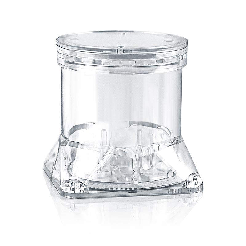 Italpak - Contenitore per tartufi Tuber-Pack®, Ø 7 x 7 cm (altezza), trasparente, con tessuto non tessuto, 1 pz.