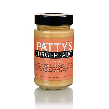 Sauce à burger Pattys, créée par Patrick Jabs, 225 ml
