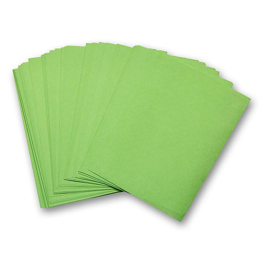 Carta da pacchi, oleata, fustellata, verde, 19x28 cm, 1.000 pezzi.