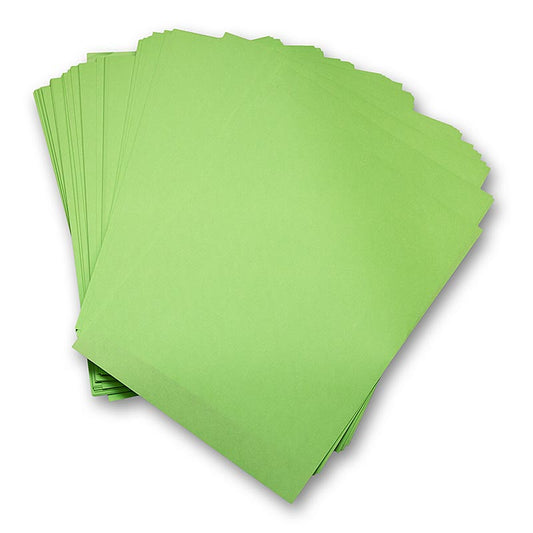 Carta da regalo, oleata, fustellata, verde, 28x38cm, 1.000 pezzi.