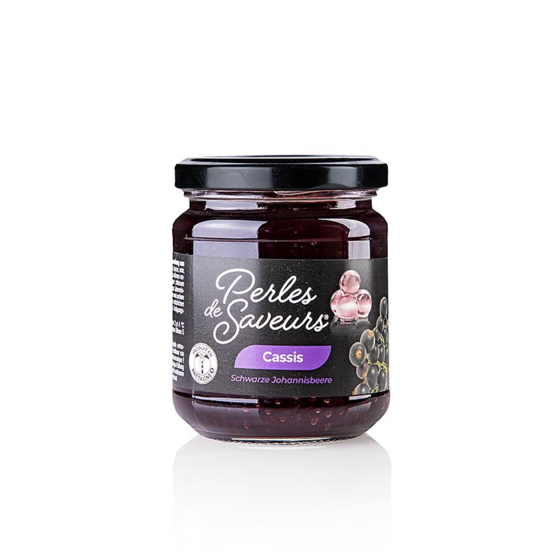 Caviale di frutta "Cassis", granelli da 5 mm, sferette, Les Perles, 200 g