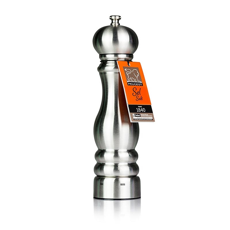 Peugeot Salzmühle PARIS U´SELECT, 22cm hoch, einstellbar, Edelstahl, 1 St