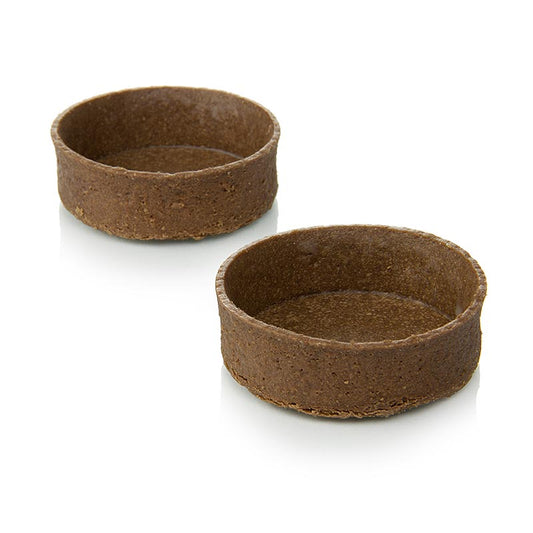 HUG - Tartelettes de dessert - Filigrano, rondes, ø 5,3 cm, H 1,7 cm, pâte sablée au chocolat, 144 pièces