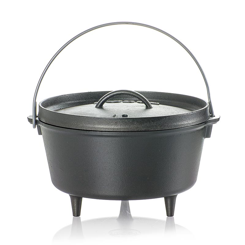 Accessoires - Cocotte « Lodge Camp Dutch Oven », 3 pieds, Ø 25 cm, couvercle inclus, 4,7 L