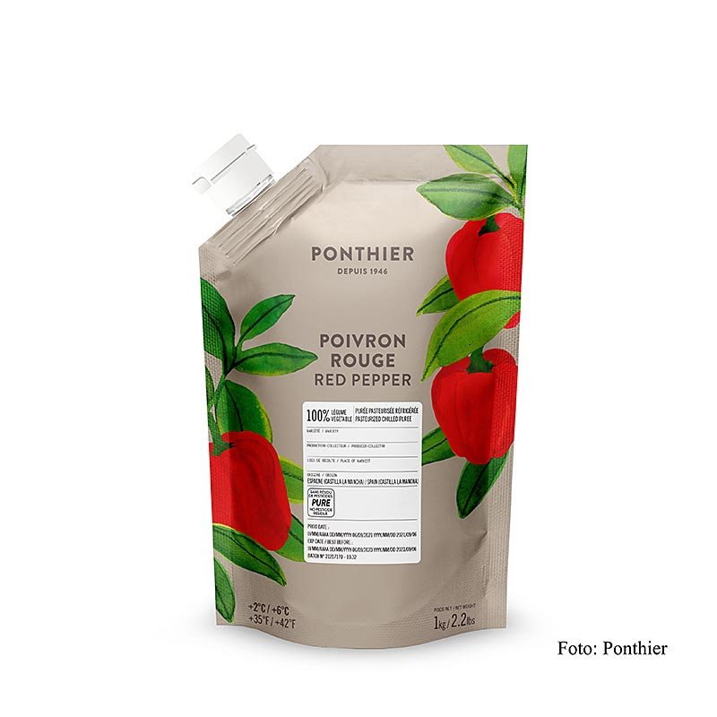 Purea - Peperoni rossi, 100% verdura, senza zucchero aggiunto, 1 kg  Prodotti a base di frutta, puree, verdure e germogli | thungourmet